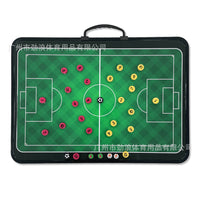 Green Soccer Tactics Board Double-sided Printed Flat Portable Erasable Coach Tactical Explanation Teaching Board Equipment