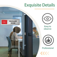 Acrylic Sliding Status Sign for Office and Meeting Rooms