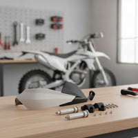 Universal Motorcycle Handguard with Mounting Hardware Shielding Handguards with Mounting Kit Easy to Install Motorcycle Handguards Wear-Resistant for Motocross Riders
