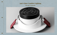 Adjustable anti-glare COB LED washer