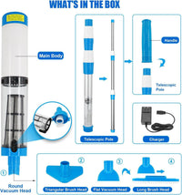 Cordless Handheld 3-in-1 Pool Vacuum with Over 100 Minutes Runtime