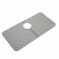 Split Sink Mat Easy to Clean Honeycomb Sink Mat Dishwasher Safe