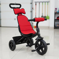 Matching Set Tricycle Seat Cushion Rounded Top Tricycle Seat Pillow for Guarded Tricycles