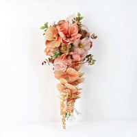 Artificial Wedding Bouquet Realistic Bouquet with Roses Floral for Brides