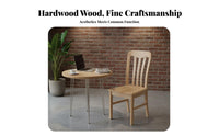 Spindle rear Side Chair hardwood Wood Spindle rear Chair Nordic aesthetic Sturdy Construction for Interior Decorators