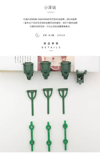 Triangle Plastic Brooch Clip for Wedding Flowers and DIY Bouquet Packaging