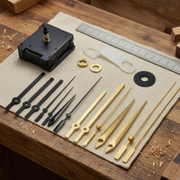 Automatic Time Setting DCF Radio Clock Movement Threaded Brass Shaft Radio Controlled Clock Movement Mounting Hardware Timekeeping Parts Hanging Bracket