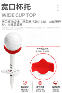 HOW TRUE Adjustable Plastic Golf Tee with Scale for Golf Course Accessories