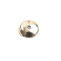 Replacement Earring Back with Silicone Insert Polished Disc Earring Back Non-Slip Fastener Comfortable for DIY Jewelers
