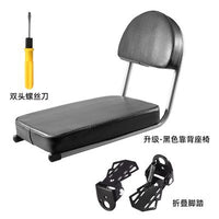 电动车后座垫改造加高软垫 厚增高加宽加长自行车载人软舒适