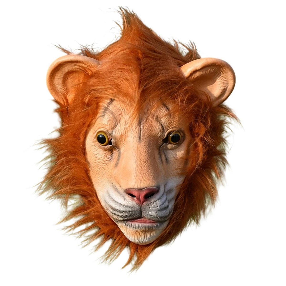 Realistic Lion Mask Full-Face Lion Head Mask Breathable Tear-Resistant for Halloween