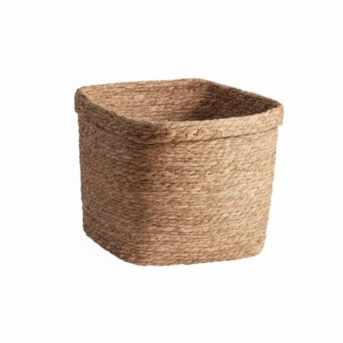 Lidded Woven Basket Japanese design Laundry Hamper Handwoven Design for Dorm Room