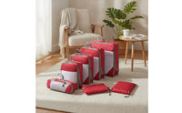 7 Pieces Travel Packing Cubes Mesh Luggage Organizer Set Portable for Travelers