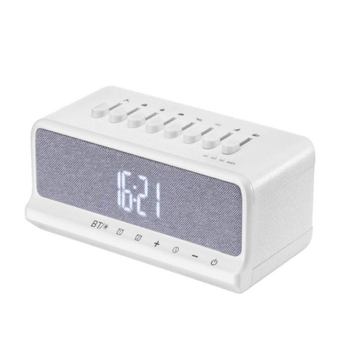 Bluetooth Speaker Clock Rechargeable Speaker with Alarm Clock Ambient for Adults