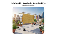 Foldable adjustableable X-Frame Drying Rack Indoor & Outdoor Use Clothes Airer Floor-Standing Laundry Accessory Space-Saving for Apartment Dwellers, Homeowners, Balcony, Outdoors, Backyard, Bathroom