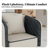 Upholstered Barrel Chair Light Luxury Indoor Seating Nordic Design Minimalist Aesthetic for Hoteliers, Homeowners, Living Room