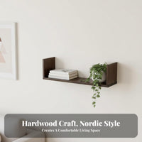 U-Shaped Display Rack Space-Saving Wall-Mounted shelf Sturdy for Bedroom, Office