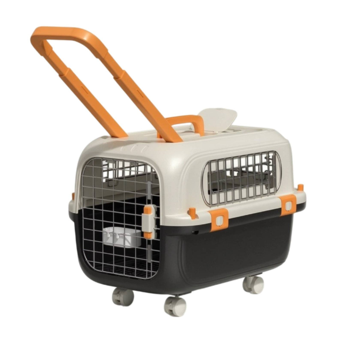 Pet Travel Crate with Wheels Portable Pet Carrier with Wheels Safe for Car Rides