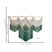 Macrame Wall Hanging Nordic Inspired Large Tassel Wall Decor for Entryway
