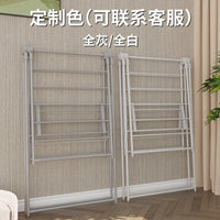 Floor-Standing Clothes Drying Rack, Foldable, Mobile, Iron, 16 Tubes, Model TW-016