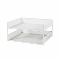 Multi-Tier File Rack, Space-Saving Desktop Paper Organizer Stackable Office Storage for Desk