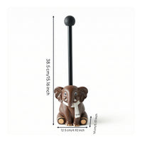 Elephant Toilet Brush and Holder Set Decorative for Bathroom, Kids