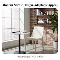 Upholstered Saddle Chair Nordic and Design Seating Furniture Minimalist Design Comfortable Padding for Dining Room, Cafe