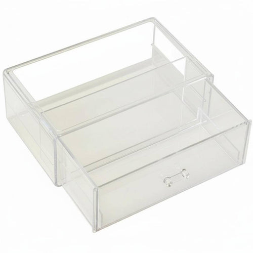 Desktop Drawer Unit debris-clear ofresistant Desktop Display Case with Drawers Large Capacity