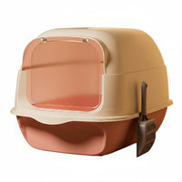 Enclosed Cat Pet Waste Container Odor Control Covered Cat Pet Waste Container Easy to Clean for Kittens, Apartment