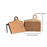Metal-Based Brake Pads Heat-Resistant Brake Pads with Steel Backing Plate High-Performance Brakes for Riders, Maintenance