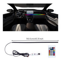 USB RGB LED car light strip, sound-activated