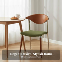 Woven Seat Armchair mid-centuryera Modern aesthetic Dining Chair Minimalist Design Sturdy Frame for Adults