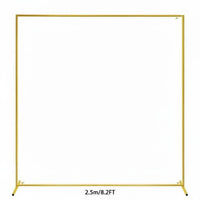 Square Metal Arch Frame Versatile Square Metal Backdrop Arch Simple Assembly Heavy Duty Party Backdrop for Outdoor