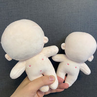 批发15cm20厘米素体棉花娃娃DIY正常体胖胖体公仔馒头练手娃娃