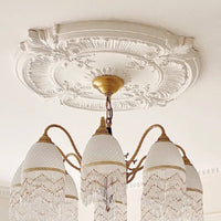 Ceiling Medallion Paintable French Design Light Canopy Moisture-Proof
