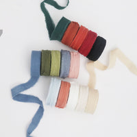 Hand-Torn Fringe Ribbon for Gift Wrapping and Crafts