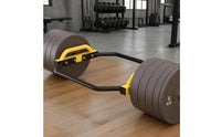 Combo Grip Hexagonal Bar Black Frame Deadlift Hexagonal Bar Chrome Sleeves Strength Equipment for Gym