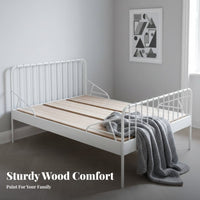 Under-Mattress Support System Thickened Planks rollable Slat Foundation Prevents Sagging Bed Base for Students, Homeowners, Guest Room, Home