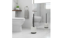 Toilet Brush and Holder Set Compact Design Deep Cleaning Toilet Brush