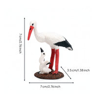 Sculpted Plastic Bird Ornament Realistic Bird Figurine Lifelike Standing for Collectors