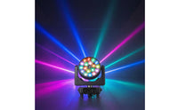 4 in 1 Moving Head Light with Bee-Eye Lens Pivoting RGBW LED Stage Light Beam Lighting Digital Multiplex for Performers, Dance Floors, Taverns, Weddings
