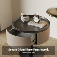 Cylindrical Drawer Cabinet Modern Design Nightstand two-level for Adults, partners