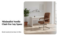 Upholstered managerial Chair Nordic design Office Furniture High spinalrest Support for Bedroom
