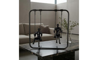 Tabletop Swing Ornament Rounded Rectangular Frame Swing Ornament Black