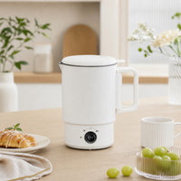 Foldable Electric Kettle Travel-Friendly Electric Kettle with Detachable Base Compact Portable Water Boiler for Business Trips, Hotel Rooms, Dorm Room