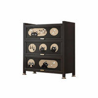 Multi-Tier Metal Cabinet Dust-Resistant Decorative Storage Cabinet Large Capacity Freestanding Organizer with Doors for Study