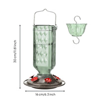 Diamond Pattern Bird Feeder Leak-Resistant Hanging Nectar Feeder Leakproof Hanging Crawler Guard for Gardeners