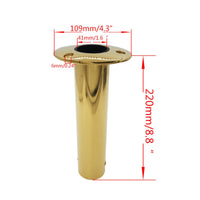 Stainless Steel Rod Holder Mirror Finish Boat Rod Holder Rubber Insert Gear for Yacht
