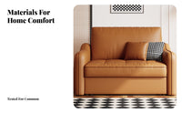Pull-Extendable Sofa Bed Multi-Functional Tri-Function Transformable Loveseat Space-Saving Design Firm Support Foam for Students