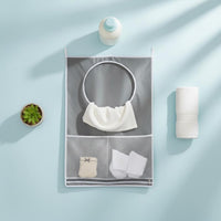 Hanging Laundry Hamper Multi Pocket Design over Door Laundry Bag Easy to Install